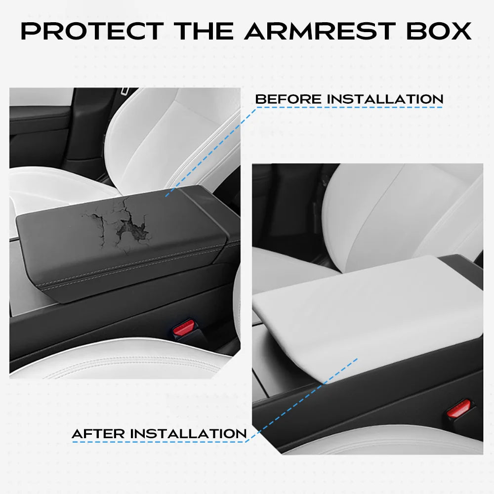Central Armrest Cover for Tesla
