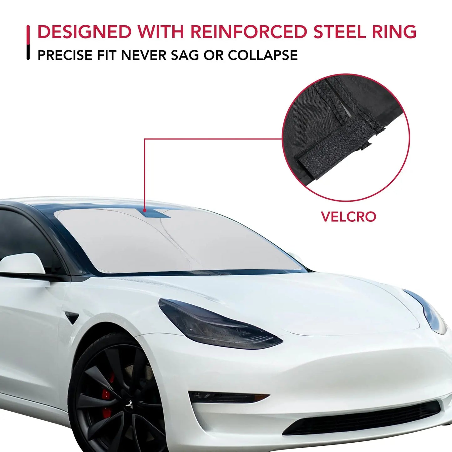 Front Window Sun Shade Cover-For Tesla