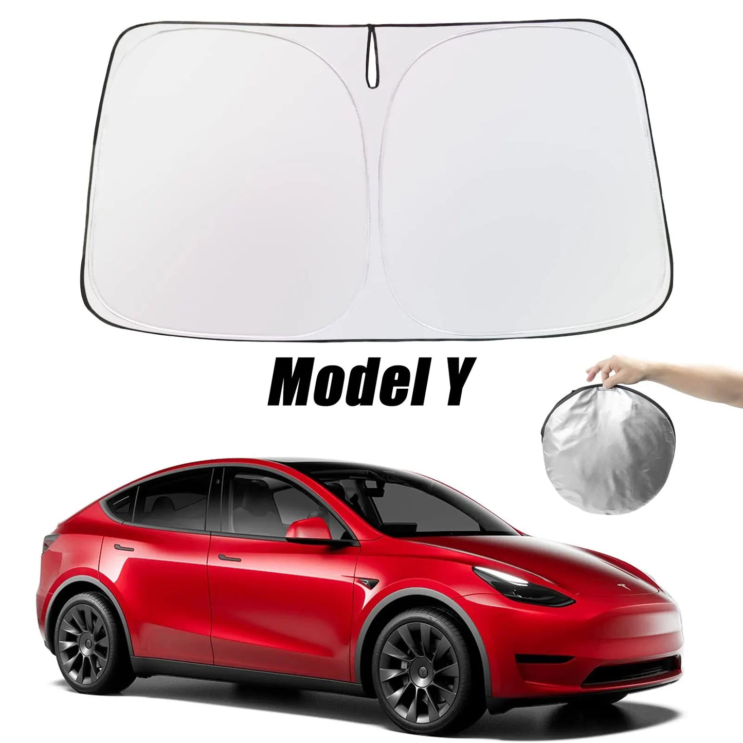 Front Window Sun Shade Cover-For Tesla