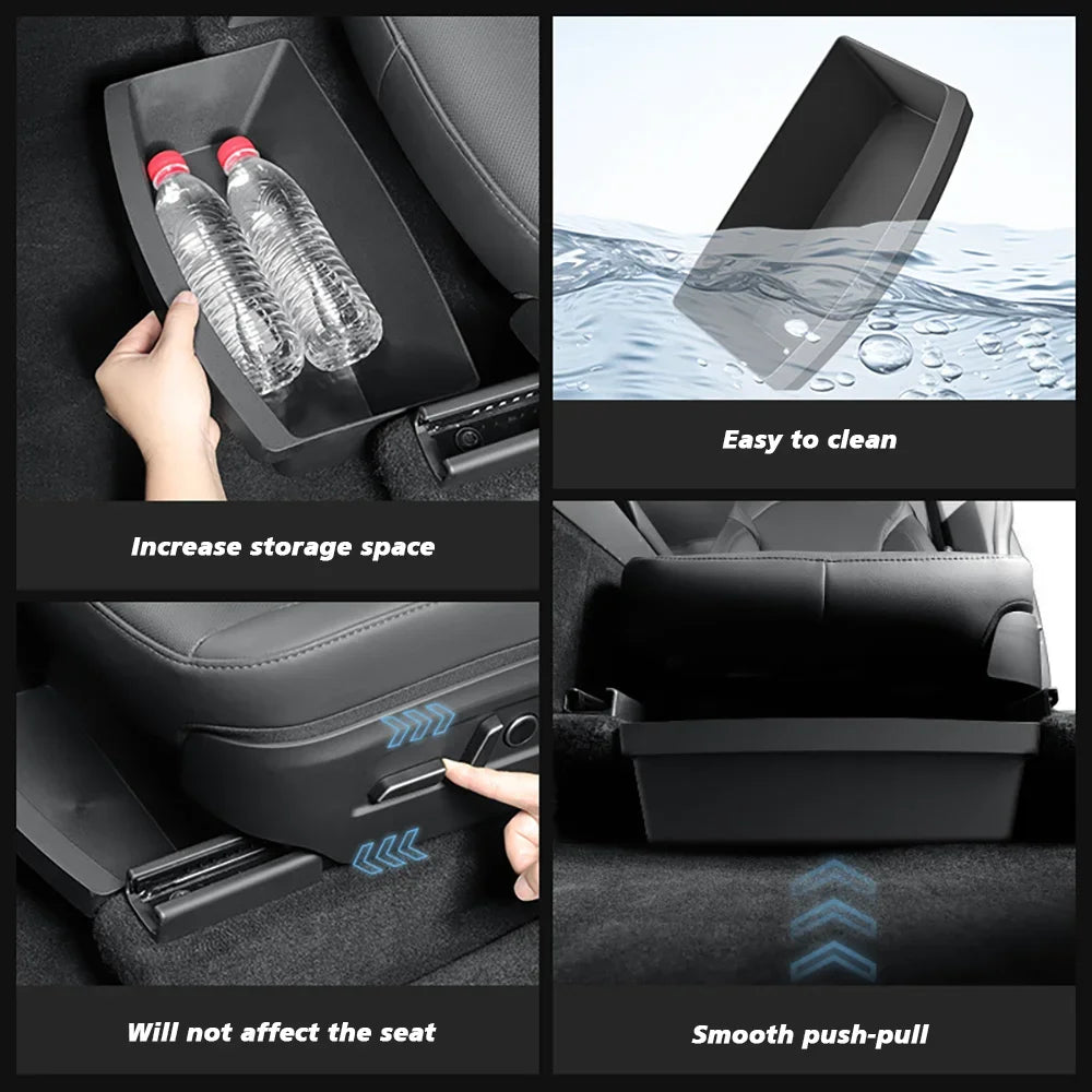 Under Seat drawer TPE Storage Box - For Tesla