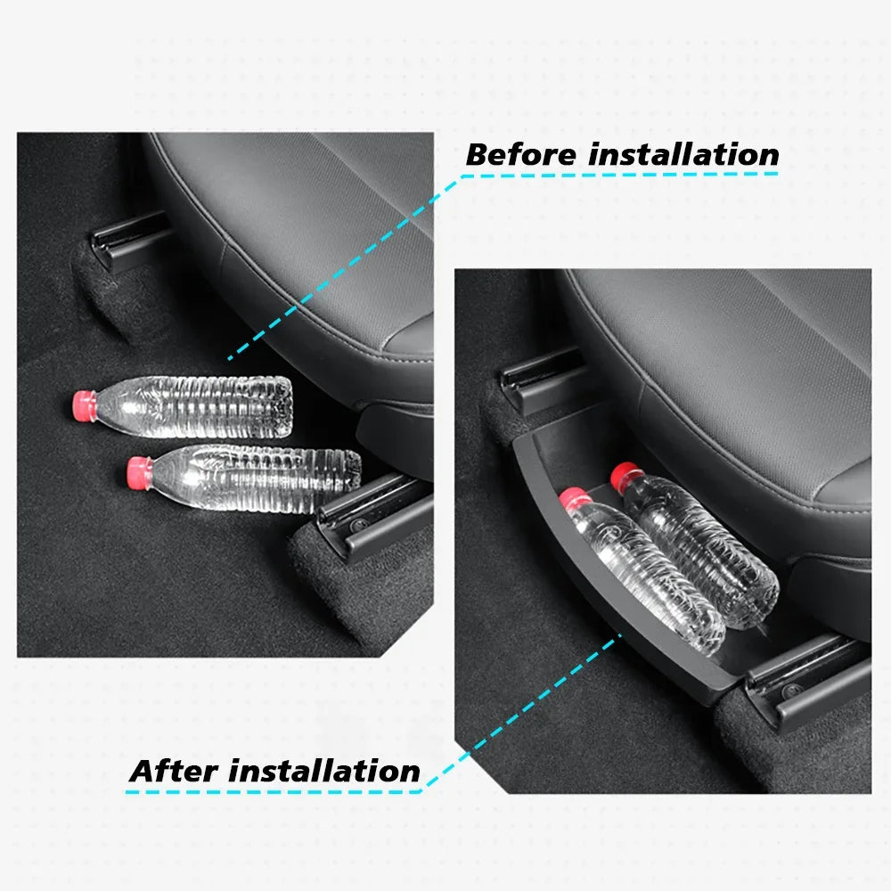 Under Seat drawer TPE Storage Box - For Tesla