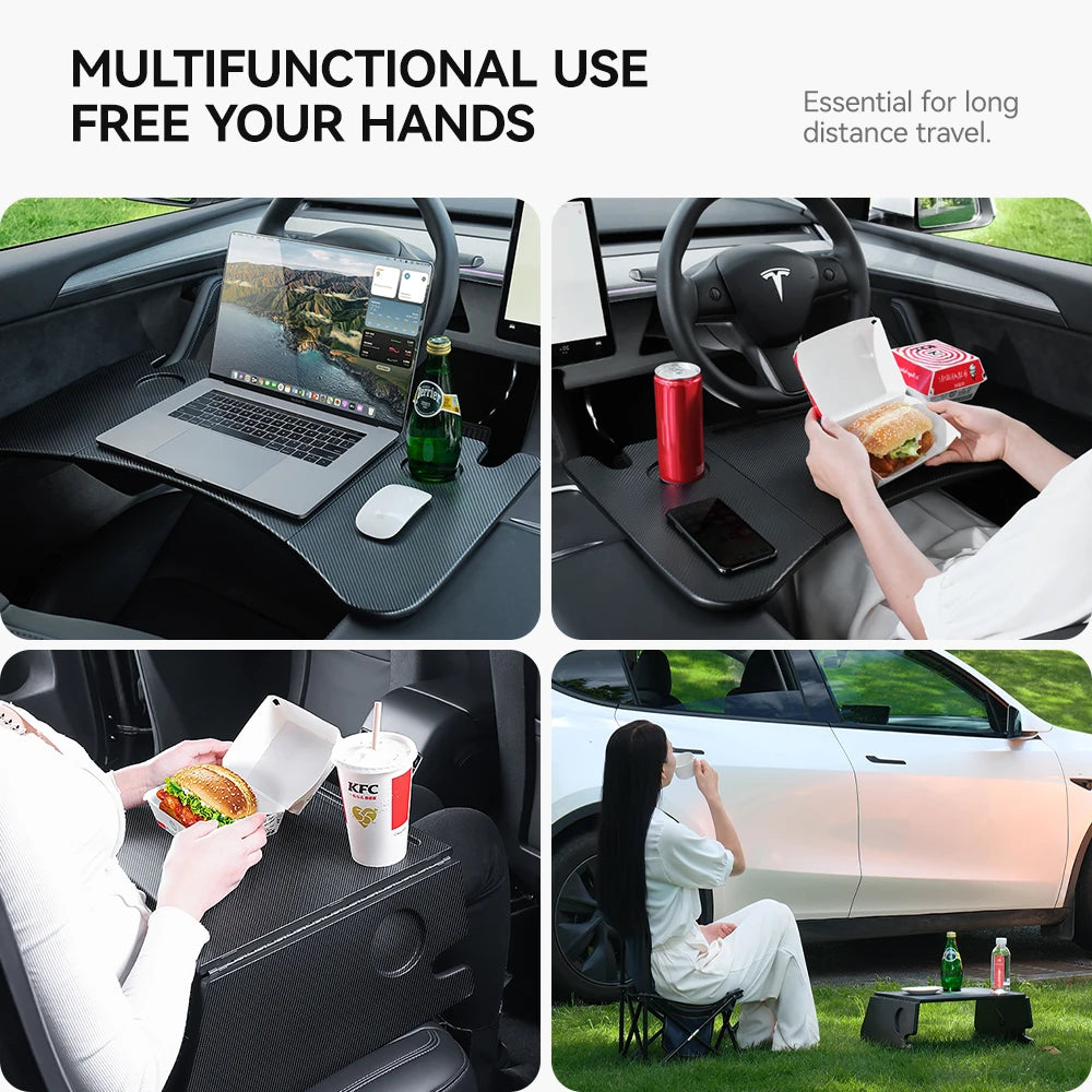 Portable Travel Desk For Tesla Model