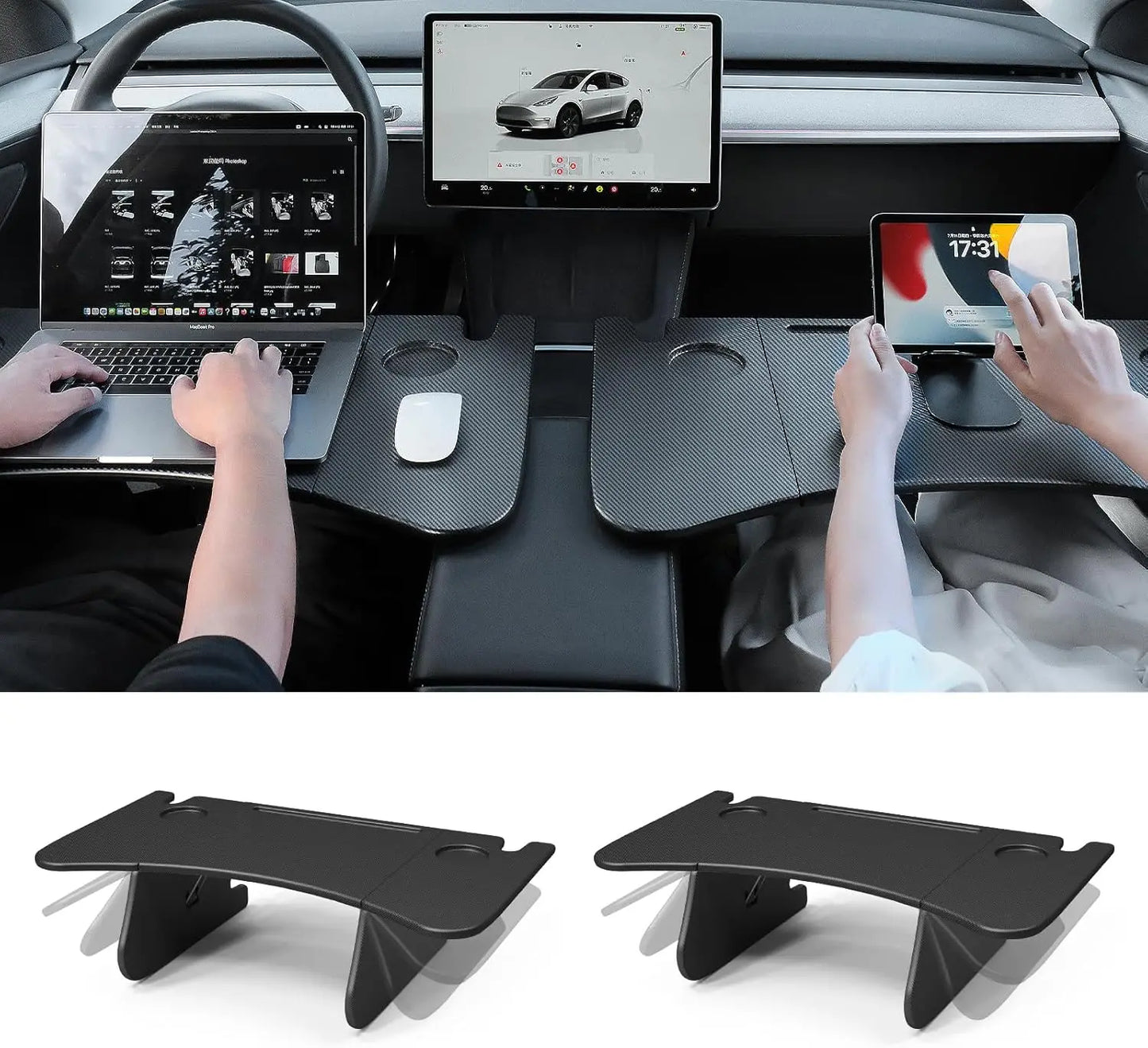 Portable Travel Desk For Tesla Model